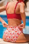 Bikini red hot floral  (preventa)